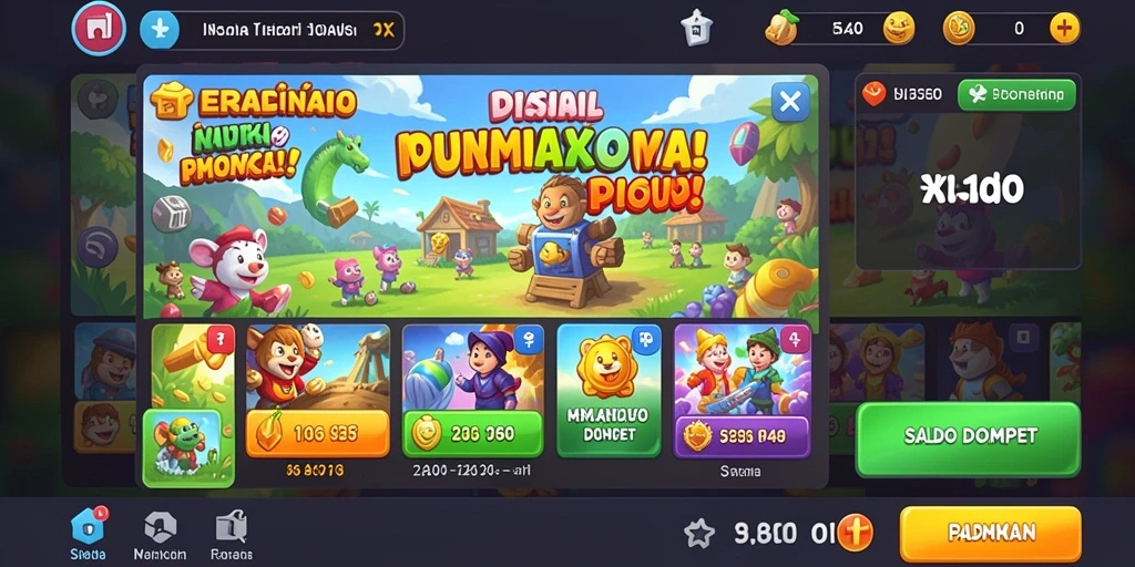 Tampilan awal game dengan grafis yang memukau.